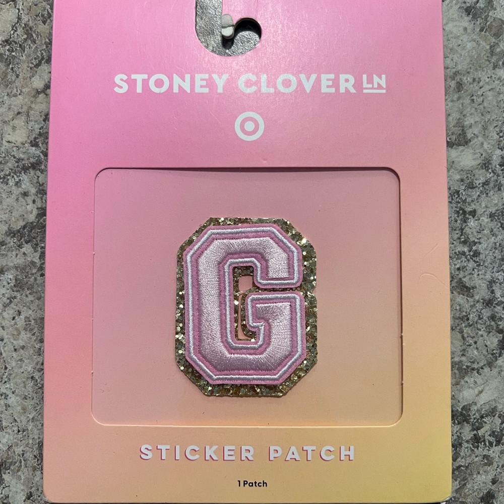 Stoney Clover Lane x Target Pink Embroidered “G” Patch BNWT